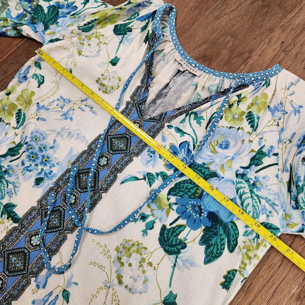 Floral Blue Midi Dress - Picture 11 of 14